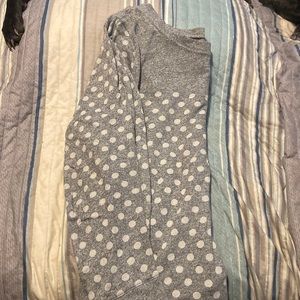 Gray Polka Dot Sweatshirt